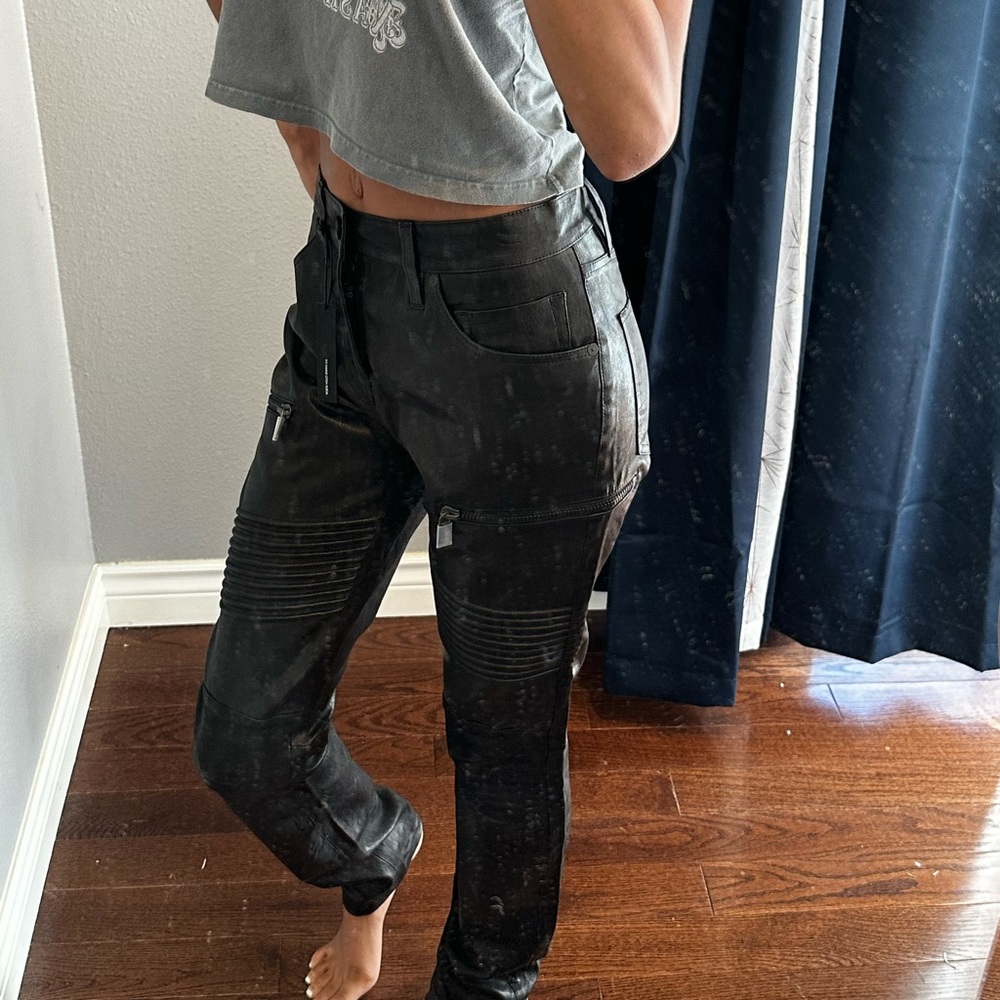 I BRAND HEAVY LEATHER PANTS